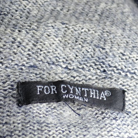 For CYNTHIA 100% wool neck cardigan sweater wrap long sleeve size large,pockets - Picture 7 of 7